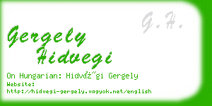 gergely hidvegi business card